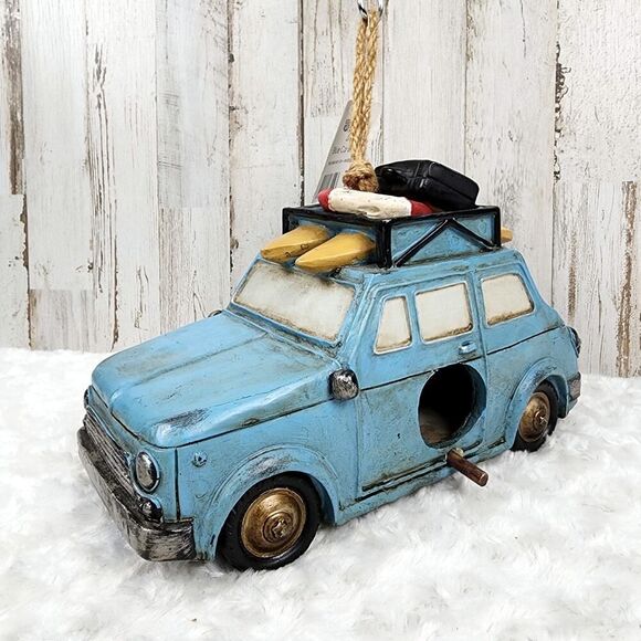 Surfer Car Blue Birdhouse - Picture 2 of 7